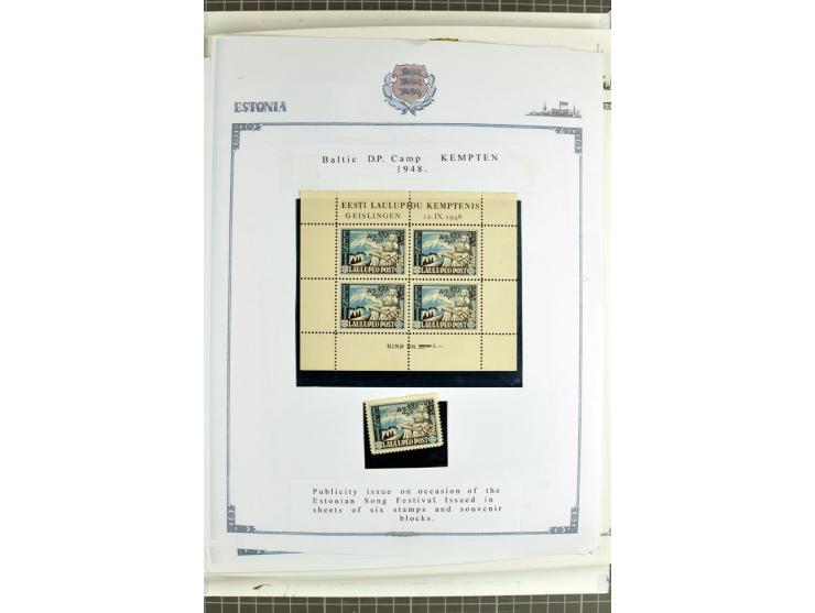 DISPLACED PERSONS: 1945/49, hochinteressante Sammlung, dabei verschiedene Lager wie Augsburg-Hochfeld, Geislingen (Steige), H