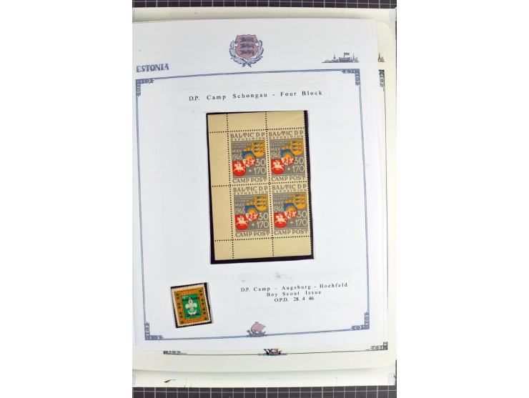 DISPLACED PERSONS: 1945/49, hochinteressante Sammlung, dabei verschiedene Lager wie Augsburg-Hochfeld, Geislingen (Steige), H
