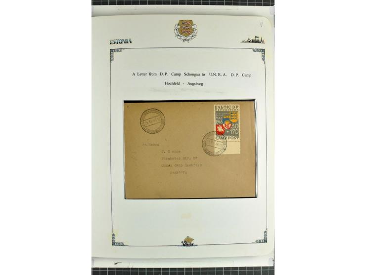 DISPLACED PERSONS: 1945/49, hochinteressante Sammlung, dabei verschiedene Lager wie Augsburg-Hochfeld, Geislingen (Steige), H
