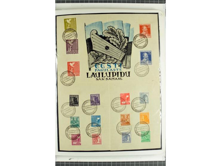 DISPLACED PERSONS: 1945/49, hochinteressante Sammlung, dabei verschiedene Lager wie Augsburg-Hochfeld, Geislingen (Steige), H