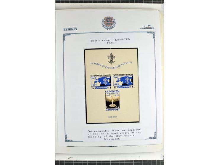 DISPLACED PERSONS: 1945/49, hochinteressante Sammlung, dabei verschiedene Lager wie Augsburg-Hochfeld, Geislingen (Steige), H