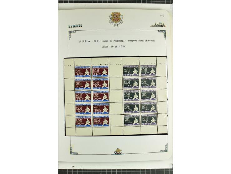 DISPLACED PERSONS: 1945/49, hochinteressante Sammlung, dabei verschiedene Lager wie Augsburg-Hochfeld, Geislingen (Steige), H