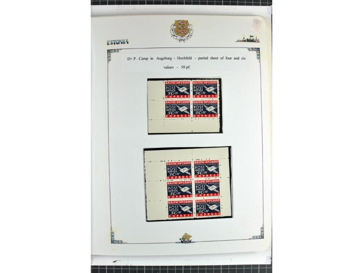 DISPLACED PERSONS: 1945/49, hochinteressante Sammlung, dabei verschiedene Lager wie Augsburg-Hochfeld, Geislingen (Steige), H