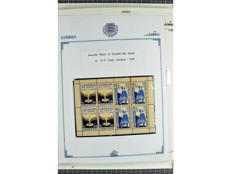 DISPLACED PERSONS: 1945/49, hochinteressante Sammlung, dabei verschiedene Lager wie Augsburg-Hochfeld, Geislingen (Steige), H