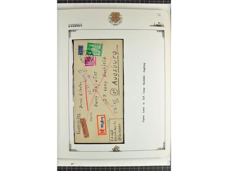 DISPLACED PERSONS: 1945/49, hochinteressante Sammlung, dabei verschiedene Lager wie Augsburg-Hochfeld, Geislingen (Steige), H