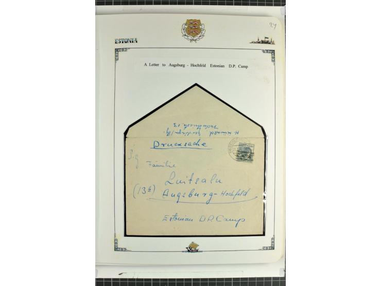 DISPLACED PERSONS: 1945/49, hochinteressante Sammlung, dabei verschiedene Lager wie Augsburg-Hochfeld, Geislingen (Steige), H