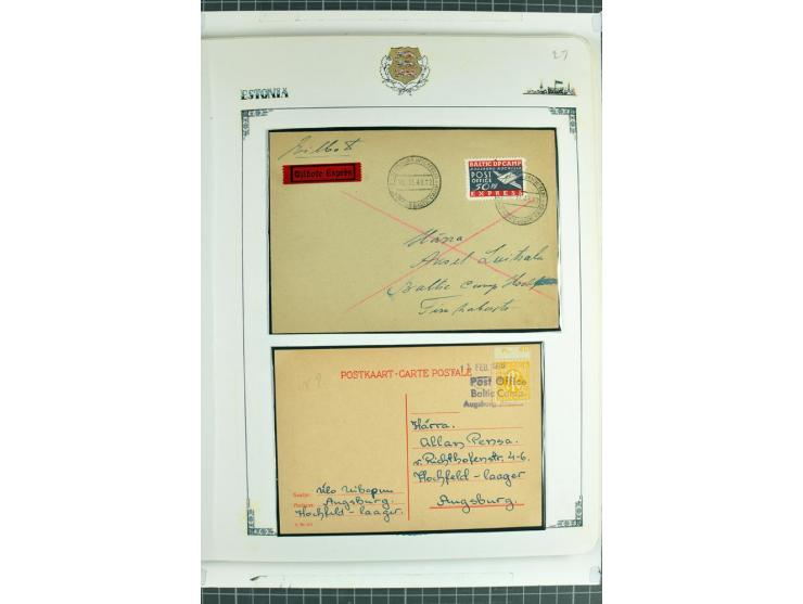 DISPLACED PERSONS: 1945/49, hochinteressante Sammlung, dabei verschiedene Lager wie Augsburg-Hochfeld, Geislingen (Steige), H