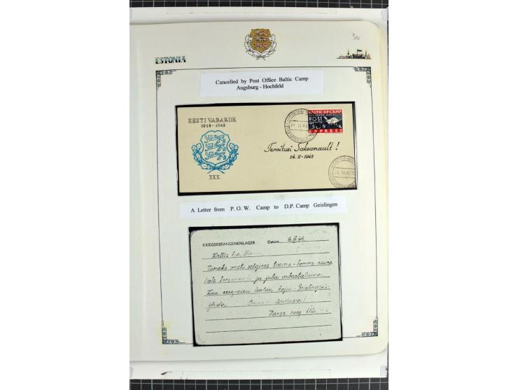 DISPLACED PERSONS: 1945/49, hochinteressante Sammlung, dabei verschiedene Lager wie Augsburg-Hochfeld, Geislingen (Steige), H