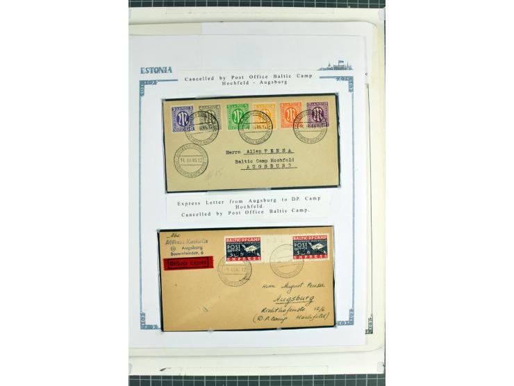 DISPLACED PERSONS: 1945/49, hochinteressante Sammlung, dabei verschiedene Lager wie Augsburg-Hochfeld, Geislingen (Steige), H