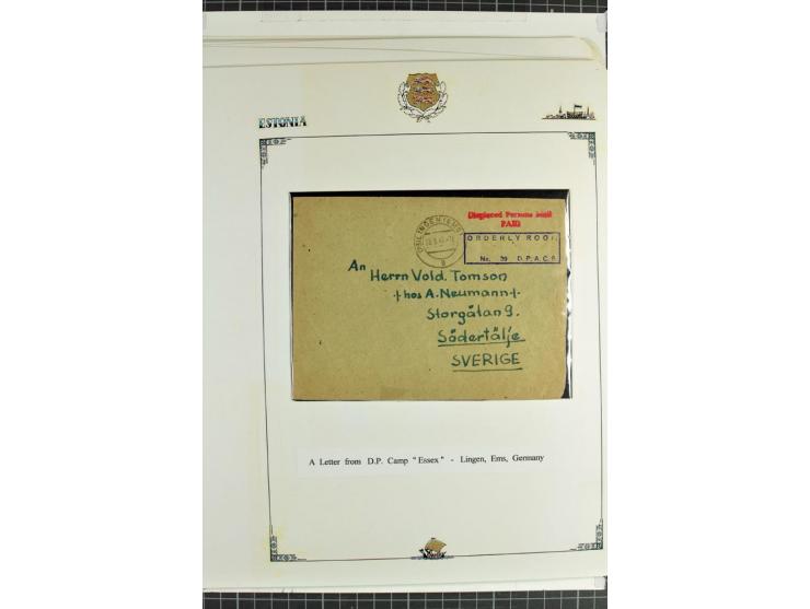 DISPLACED PERSONS: 1945/49, hochinteressante Sammlung, dabei verschiedene Lager wie Augsburg-Hochfeld, Geislingen (Steige), H