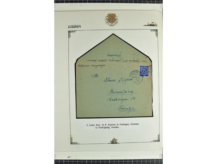 DISPLACED PERSONS: 1945/49, hochinteressante Sammlung, dabei verschiedene Lager wie Augsburg-Hochfeld, Geislingen (Steige), H