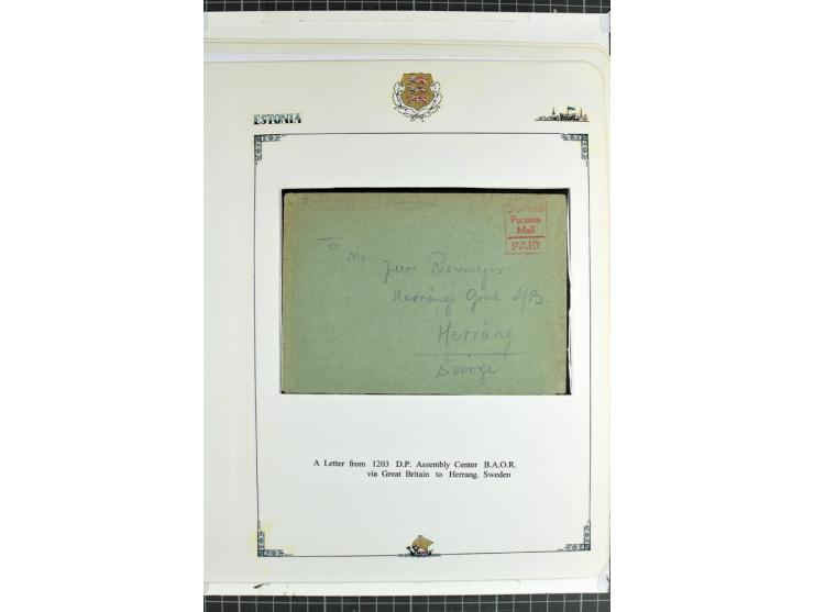 DISPLACED PERSONS: 1945/49, hochinteressante Sammlung, dabei verschiedene Lager wie Augsburg-Hochfeld, Geislingen (Steige), H