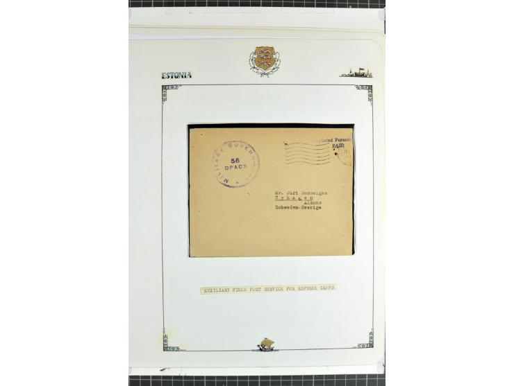 DISPLACED PERSONS: 1945/49, hochinteressante Sammlung, dabei verschiedene Lager wie Augsburg-Hochfeld, Geislingen (Steige), H