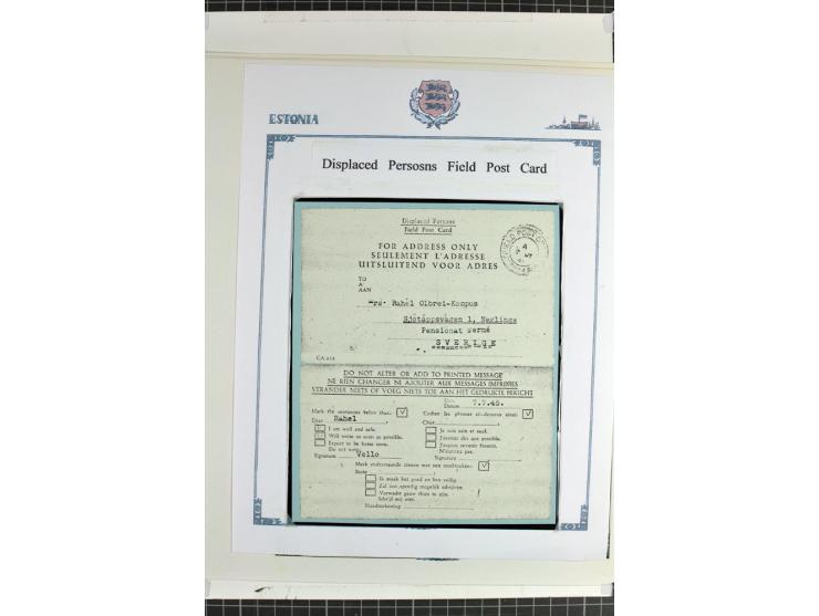 DISPLACED PERSONS: 1945/49, hochinteressante Sammlung, dabei verschiedene Lager wie Augsburg-Hochfeld, Geislingen (Steige), H