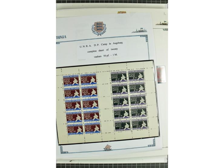 DISPLACED PERSONS: 1945/49, hochinteressante Sammlung, dabei verschiedene Lager wie Augsburg-Hochfeld, Geislingen (Steige), H