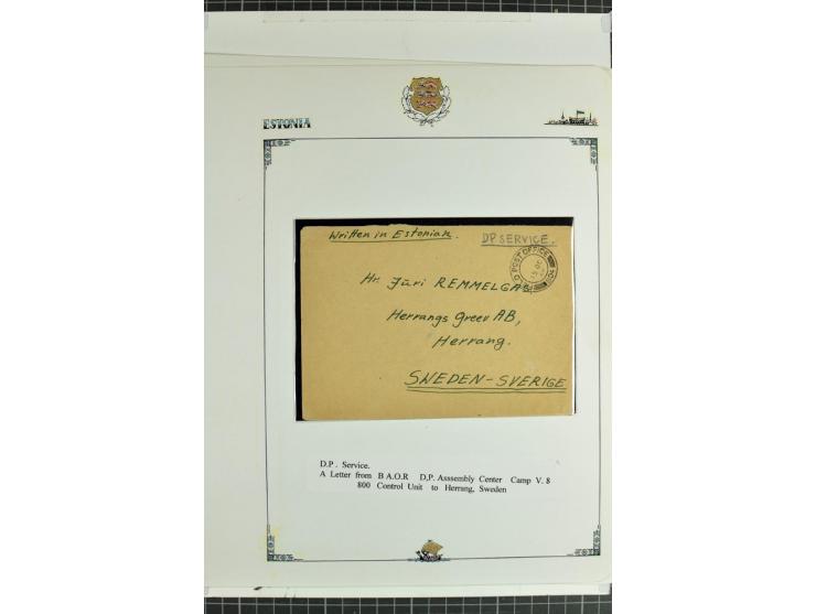 DISPLACED PERSONS: 1945/49, hochinteressante Sammlung, dabei verschiedene Lager wie Augsburg-Hochfeld, Geislingen (Steige), H