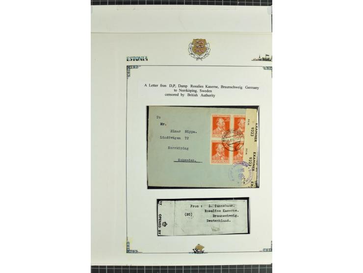 DISPLACED PERSONS: 1945/49, hochinteressante Sammlung, dabei verschiedene Lager wie Augsburg-Hochfeld, Geislingen (Steige), H