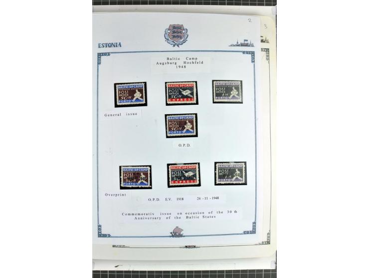 DISPLACED PERSONS: 1945/49, hochinteressante Sammlung, dabei verschiedene Lager wie Augsburg-Hochfeld, Geislingen (Steige), H