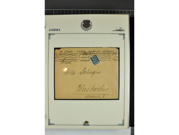  1853/1940, umfangreiche und sehr interessante Sammlung von über 200 Briefe und Karten, dabei u.a. vorphilatelitische Briefe,