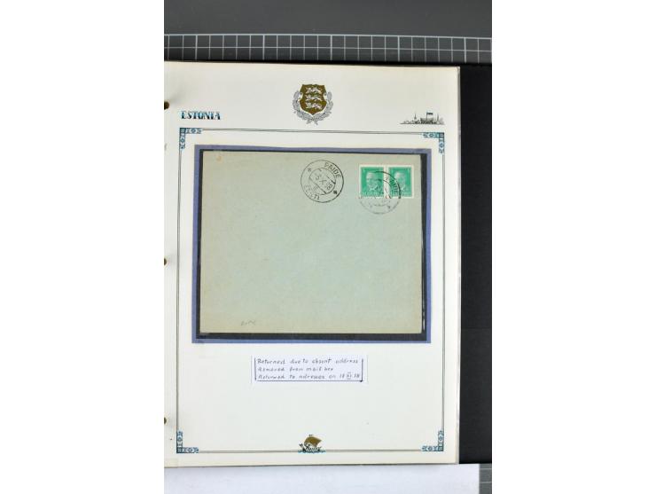  1853/1940, umfangreiche und sehr interessante Sammlung von über 200 Briefe und Karten, dabei u.a. vorphilatelitische Briefe,