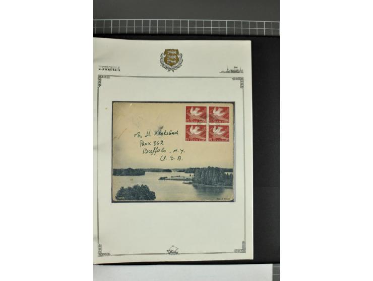 1853/1940, umfangreiche und sehr interessante Sammlung von über 200 Briefe und Karten, dabei u.a. vorphilatelitische Briefe,