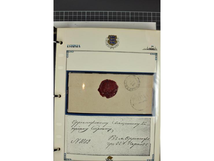  1853/1940, umfangreiche und sehr interessante Sammlung von über 200 Briefe und Karten, dabei u.a. vorphilatelitische Briefe,