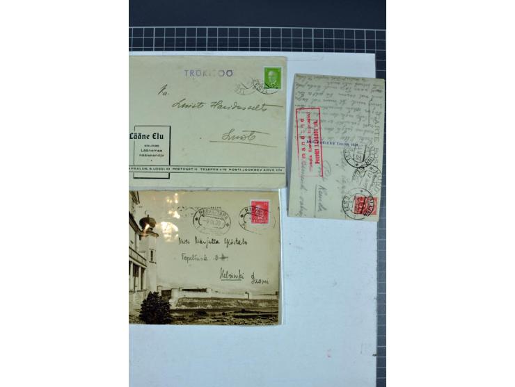  1853/1940, umfangreiche und sehr interessante Sammlung von über 200 Briefe und Karten, dabei u.a. vorphilatelitische Briefe,