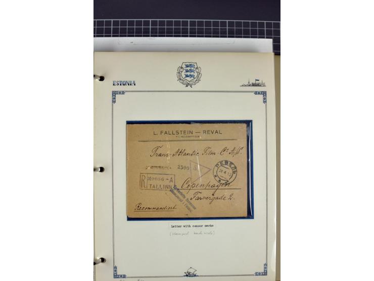  1853/1940, umfangreiche und sehr interessante Sammlung von über 200 Briefe und Karten, dabei u.a. vorphilatelitische Briefe,