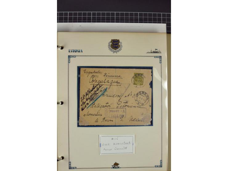  1853/1940, umfangreiche und sehr interessante Sammlung von über 200 Briefe und Karten, dabei u.a. vorphilatelitische Briefe,