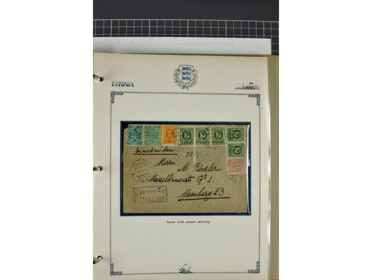 1853/1940, umfangreiche und sehr interessante Sammlung von über 200 Briefe und Karten, dabei u.a. vorphilatelitische Briefe,