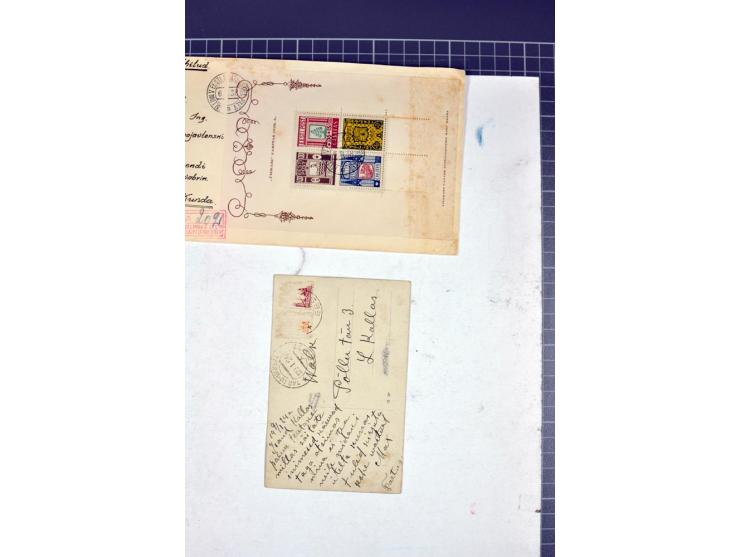  1853/1940, umfangreiche und sehr interessante Sammlung von über 200 Briefe und Karten, dabei u.a. vorphilatelitische Briefe,