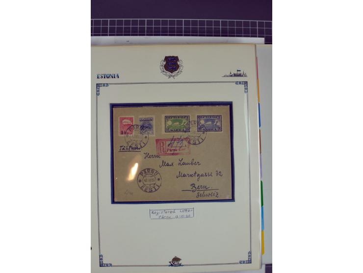  1853/1940, umfangreiche und sehr interessante Sammlung von über 200 Briefe und Karten, dabei u.a. vorphilatelitische Briefe,