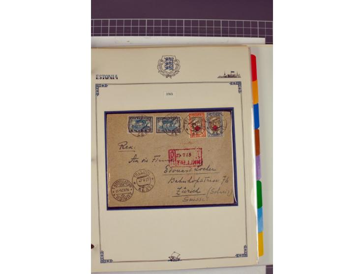  1853/1940, umfangreiche und sehr interessante Sammlung von über 200 Briefe und Karten, dabei u.a. vorphilatelitische Briefe,