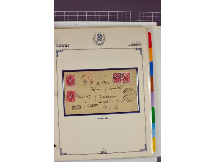  1853/1940, umfangreiche und sehr interessante Sammlung von über 200 Briefe und Karten, dabei u.a. vorphilatelitische Briefe,