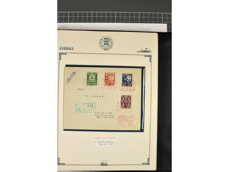  1853/1940, umfangreiche und sehr interessante Sammlung von über 200 Briefe und Karten, dabei u.a. vorphilatelitische Briefe,