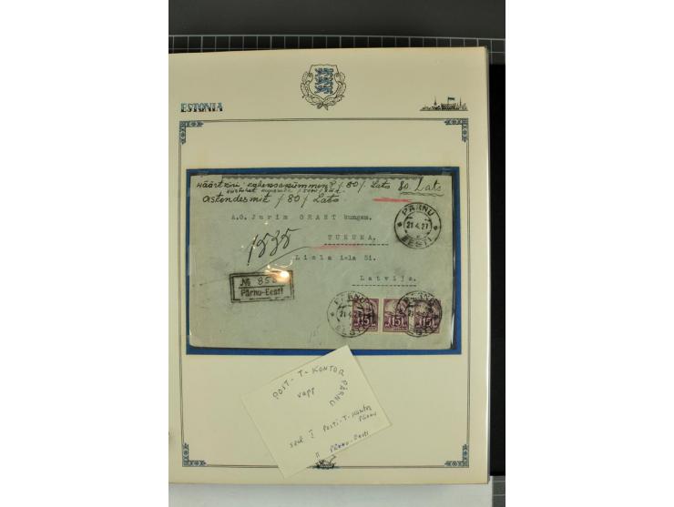  1853/1940, umfangreiche und sehr interessante Sammlung von über 200 Briefe und Karten, dabei u.a. vorphilatelitische Briefe,