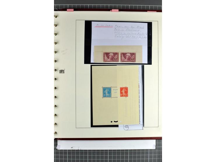 1849/1937, bis auf  1 Fr. vermilion und Ile de France in den Hauptnummern augenscheinlich überkpl. Sammlung mit einigen Brief