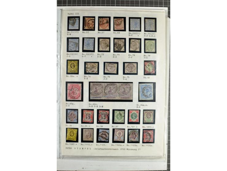 1840/1940 (ca.), ungebrauchte und gestempelte kleine Sammlung in etwas unterschiedlicher Enthaltung, dabei Mi.-Nr. 1 (2) und 