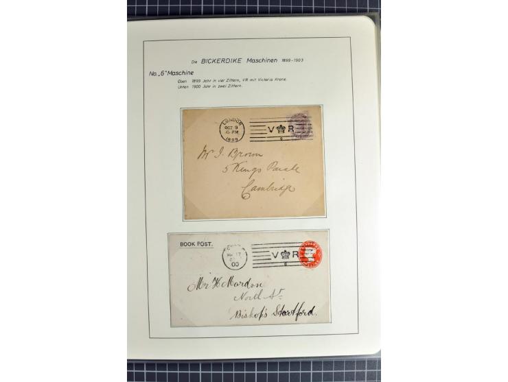 Experimental and Early Machine Postmarks of England 1857-1902, the magnificent International Gold Medal awarded specialised c