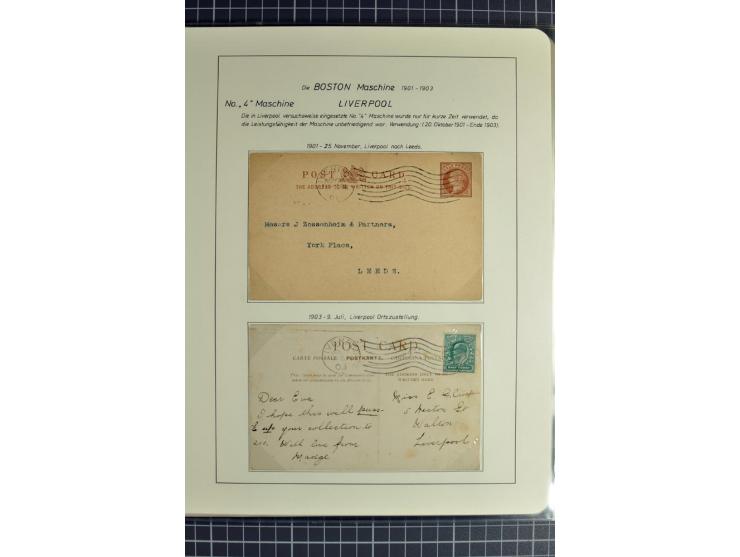 Experimental and Early Machine Postmarks of England 1857-1902, the magnificent International Gold Medal awarded specialised c
