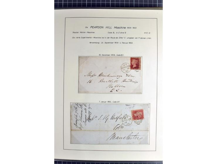 Experimental and Early Machine Postmarks of England 1857-1902, the magnificent International Gold Medal awarded specialised c