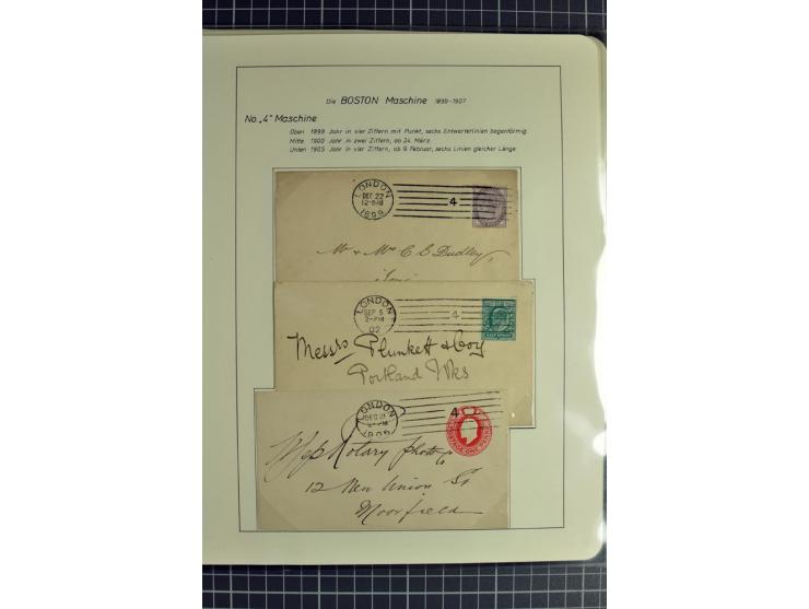 Experimental and Early Machine Postmarks of England 1857-1902, the magnificent International Gold Medal awarded specialised c