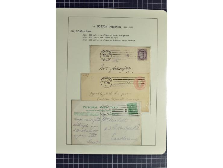 Experimental and Early Machine Postmarks of England 1857-1902, the magnificent International Gold Medal awarded specialised c