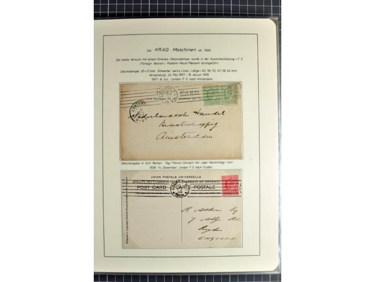 Experimental and Early Machine Postmarks of England 1857-1902, the magnificent International Gold Medal awarded specialised c
