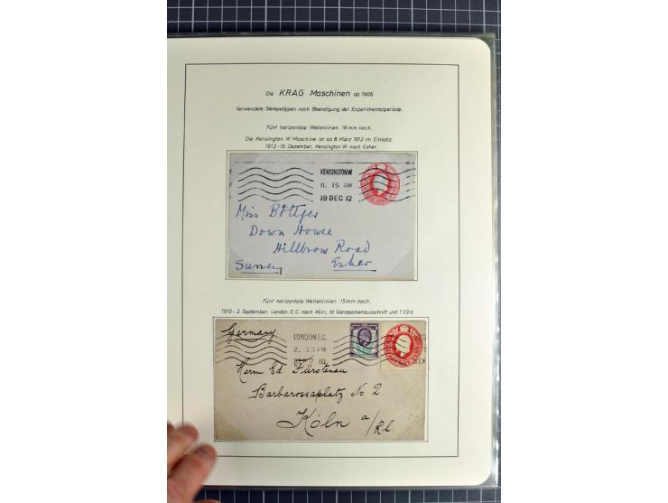 Experimental and Early Machine Postmarks of England 1857-1902, the magnificent International Gold Medal awarded specialised c