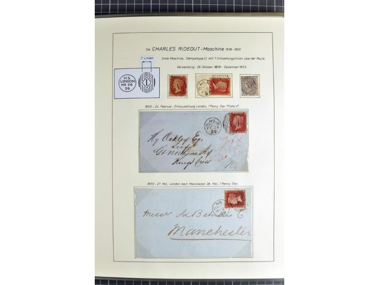 Experimental and Early Machine Postmarks of England 1857-1902, the magnificent International Gold Medal awarded specialised c