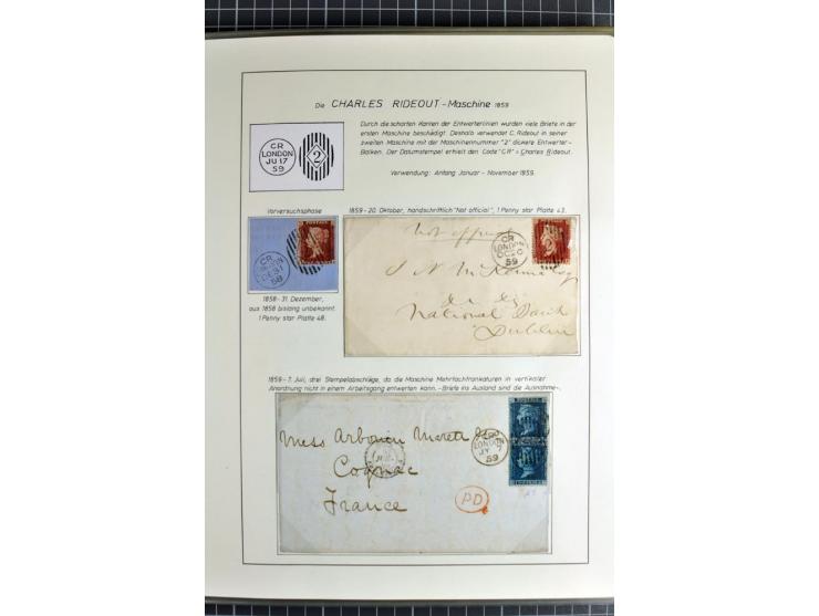 Experimental and Early Machine Postmarks of England 1857-1902, the magnificent International Gold Medal awarded specialised c