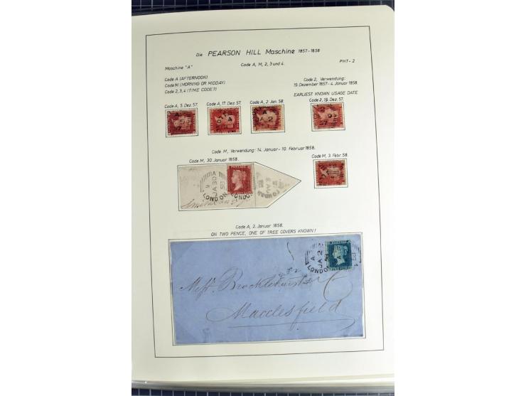 Experimental and Early Machine Postmarks of England 1857-1902, the magnificent International Gold Medal awarded specialised c
