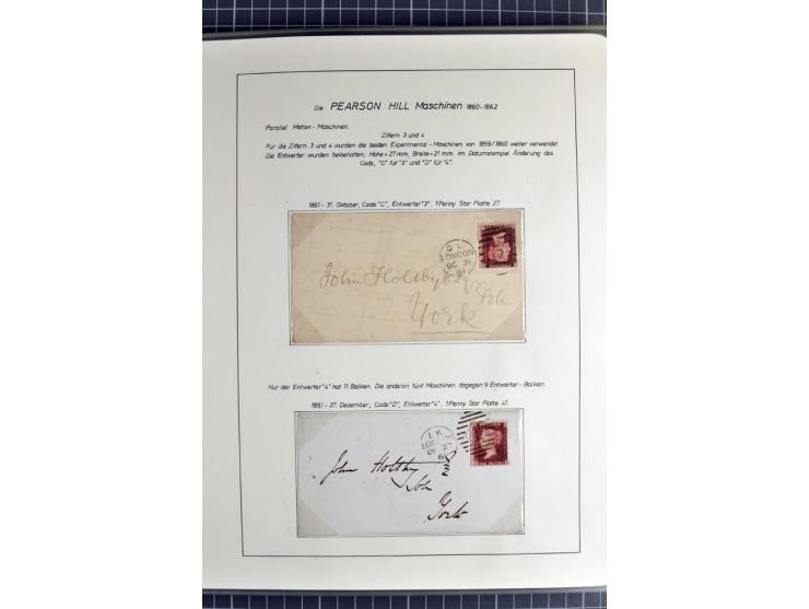 Experimental and Early Machine Postmarks of England 1857-1902, the magnificent International Gold Medal awarded specialised c
