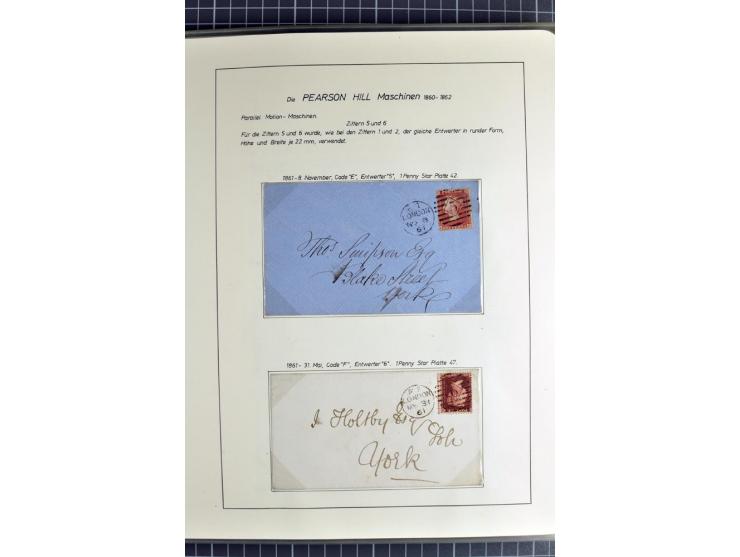 Experimental and Early Machine Postmarks of England 1857-1902, the magnificent International Gold Medal awarded specialised c